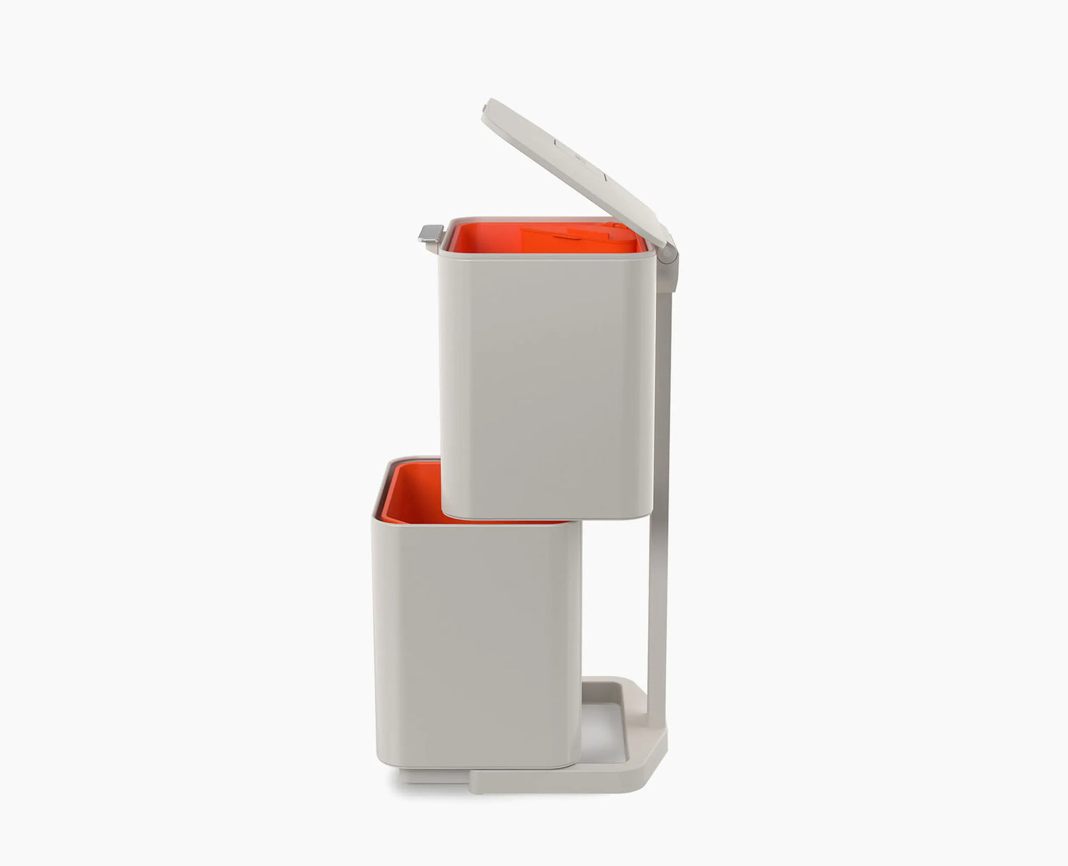 Joseph Joseph Totem Compact 40L Waste and Recycling Vertical Trash Bin Stone