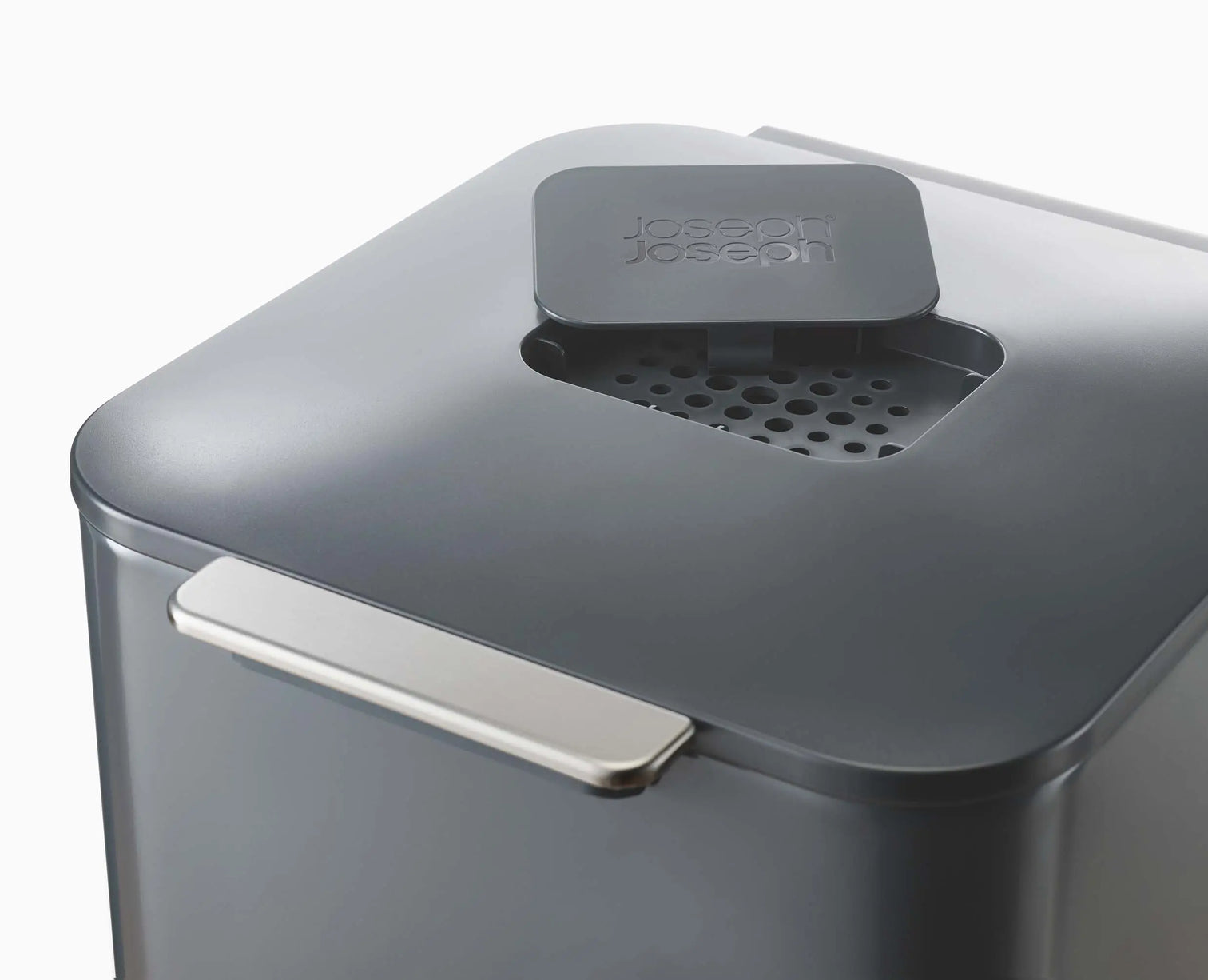 Joseph Joseph Totem Compact 40L Waste Recycling Vertical Trash Bin Graphite