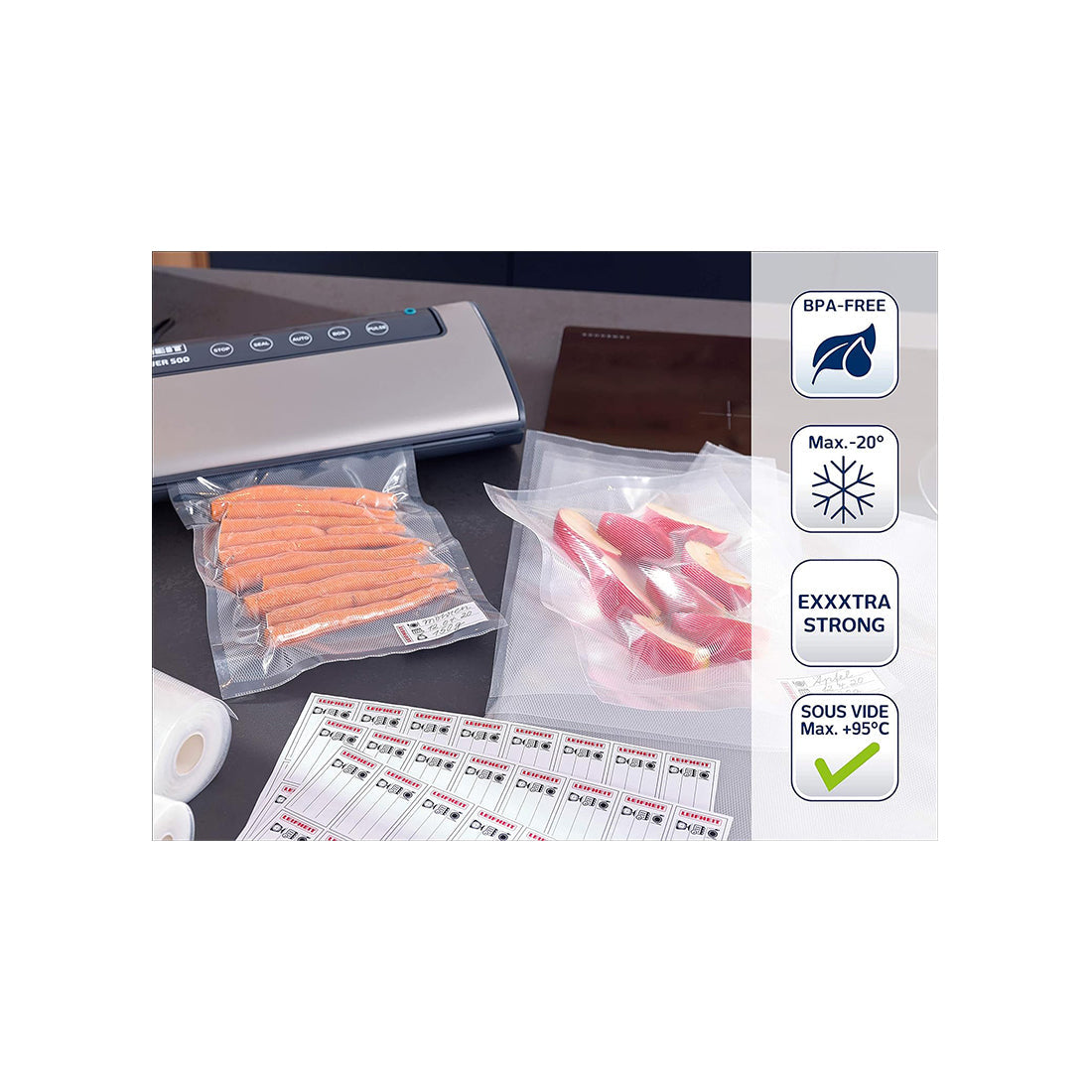 Leifheit 3239 Vacuum sealer bags 20x30cm – Buy in Lebanon