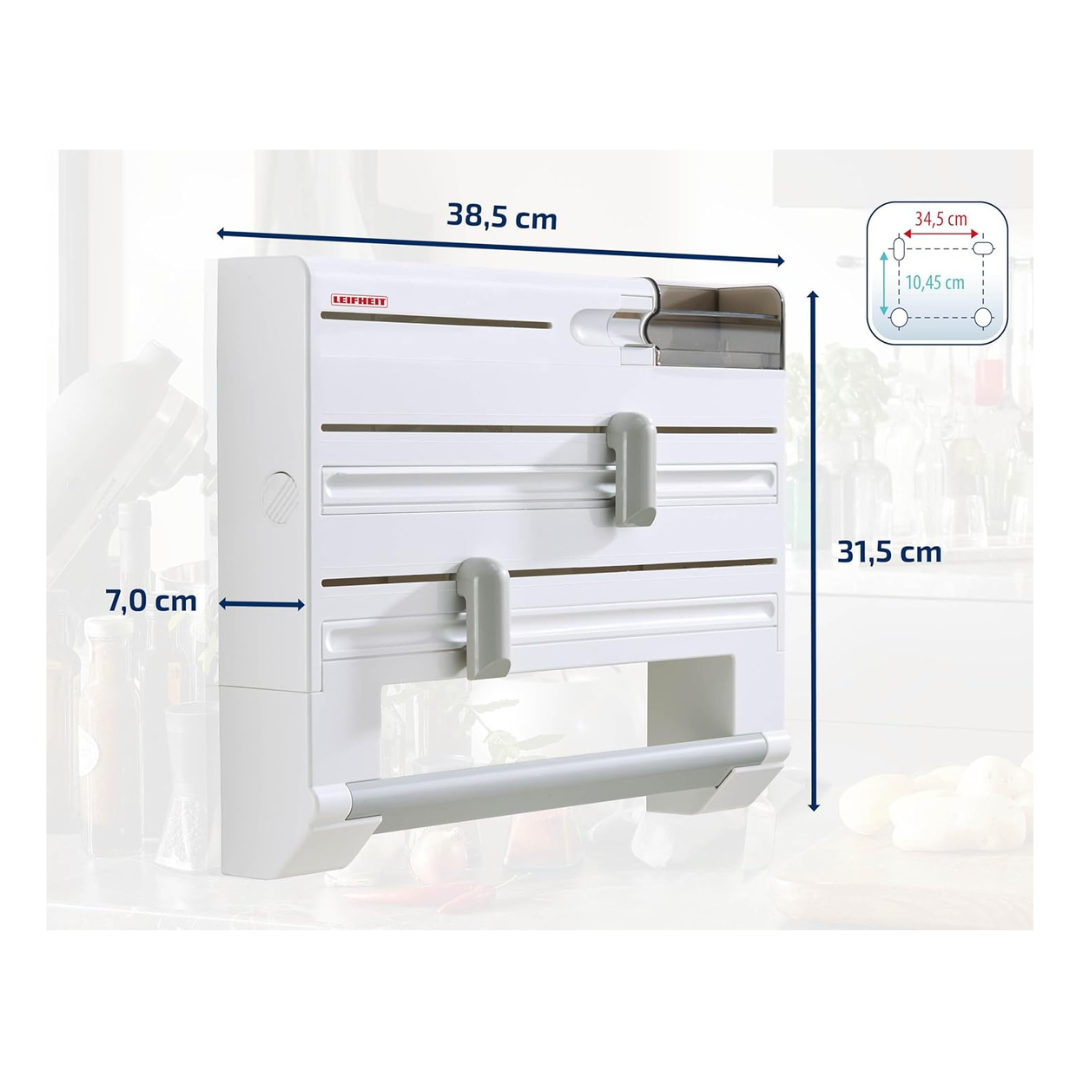Leifheit Parat Plus Wall Mounted Roll Holder – Foil & Cling Film