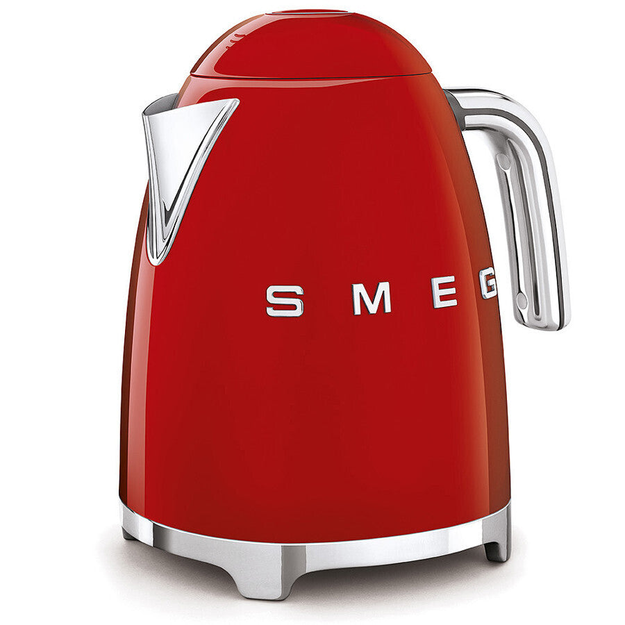 Smeg KLF03 Retro Kettle 1.7L Fast Boil 2400W Soft Opening Lid Glossy Red