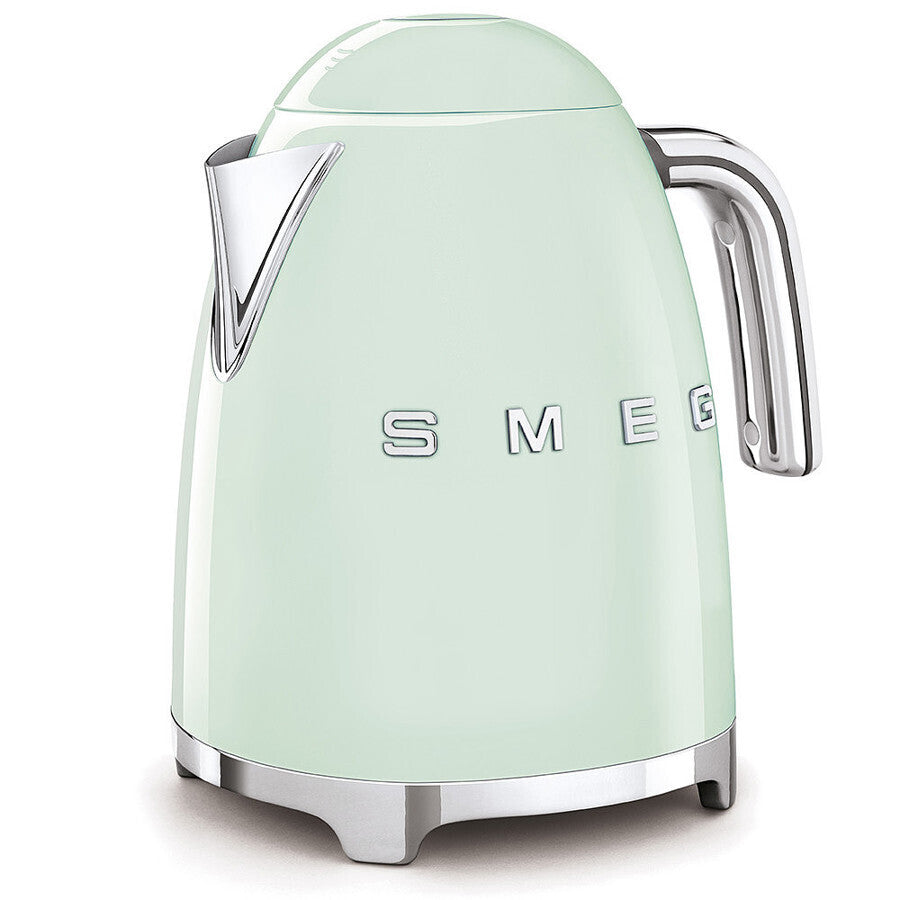 Smeg KLF03 Retro Kettle 1.7L Fast Boil 2400W Soft Opening Lid Pastel Green New