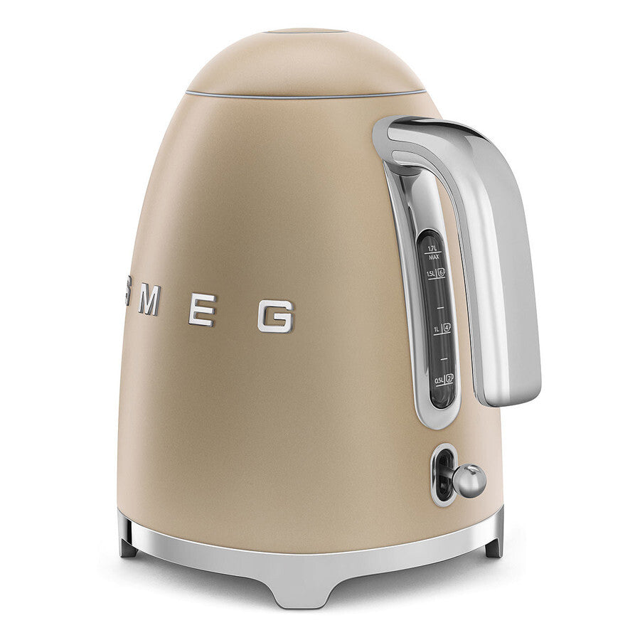 Smeg 50s Retro Style Electric Kettle 1.7L 2400W Matte Champagne KLF03CHMEU