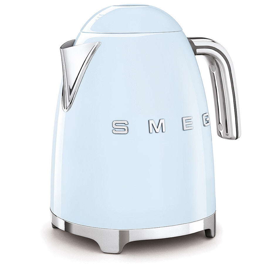 Smeg KLF03 Retro Kettle 1.7L Fast Boil 2400W Soft Opening Lid Pastel Blue New
