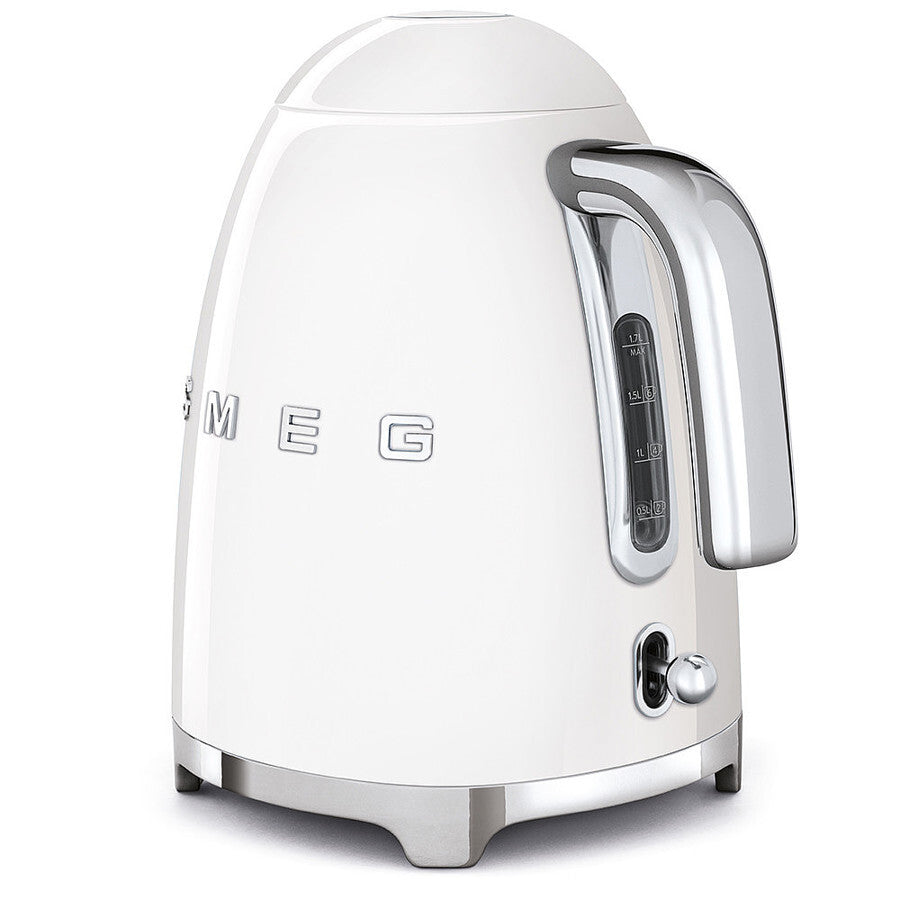Smeg 50s Retro Style Electric Kettle 1.7L 2400W White KLF03WHEU