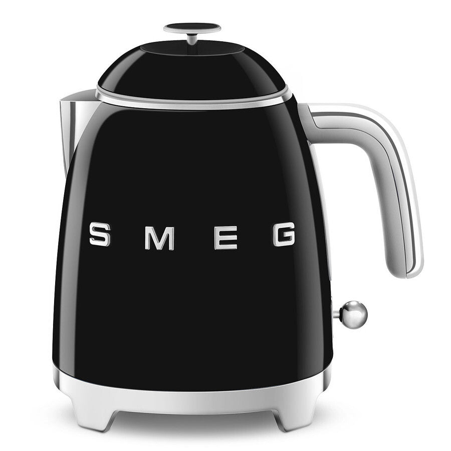Smeg Mini Kettle Black 0.8L 1400W Compact 50's Style Retro Design KLF05BLEU