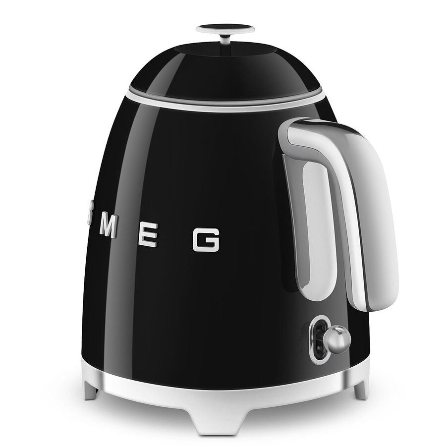 Smeg Mini Kettle Black 0.8L 1400W Compact 50's Style Retro Design KLF05BLEU