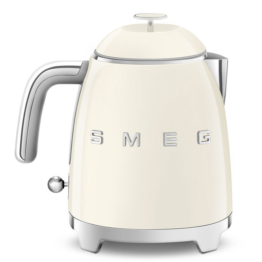 Smeg Mini Kettle Cream 0.8L 1400W Compact 50's Style Retro Design KLF05CREU