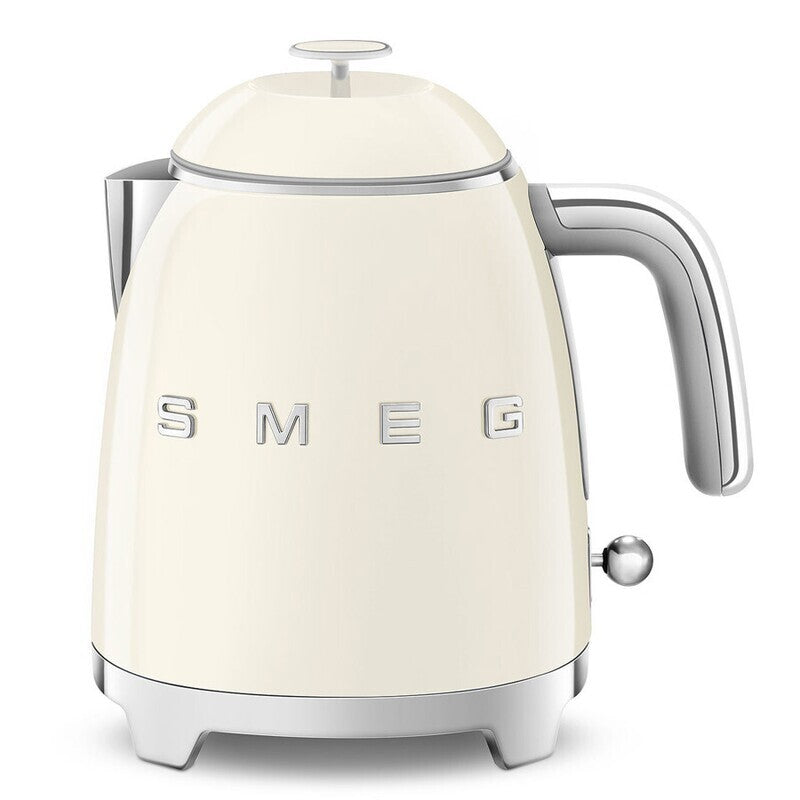 Smeg Mini Kettle Cream 0.8L 1400W Compact 50's Style Retro Design KLF05CREU
