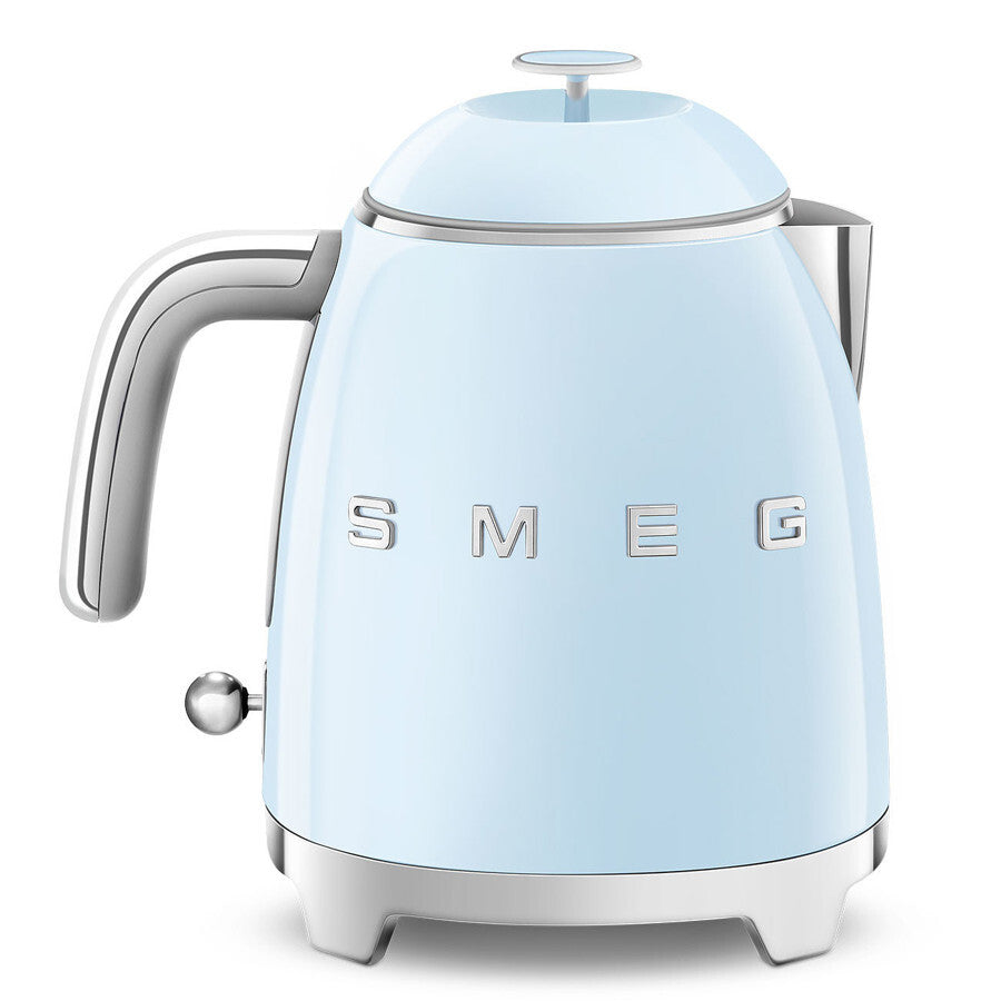 Smeg 50s Retro Style Mini Electric Kettle 0.8L 1400W Pastel Blue KLF05PBEU