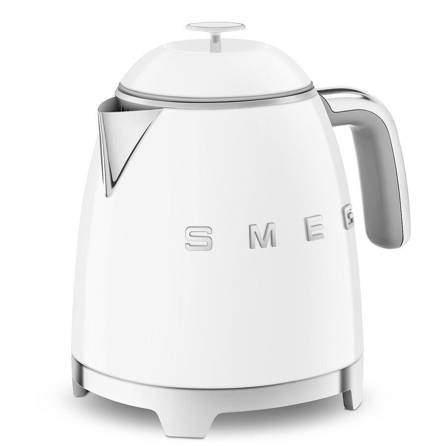 Smeg Mini Kettle KLF05WHEU 1400W 0.8L White Retro 50s Electric Small Jug Box