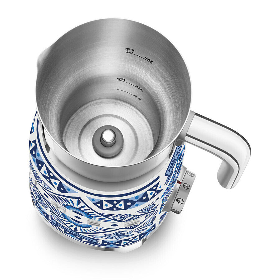 Smeg Dolce & Gabbana Milk Frother Blu Mediterraneo Induction 500W MFF01DGBEU
