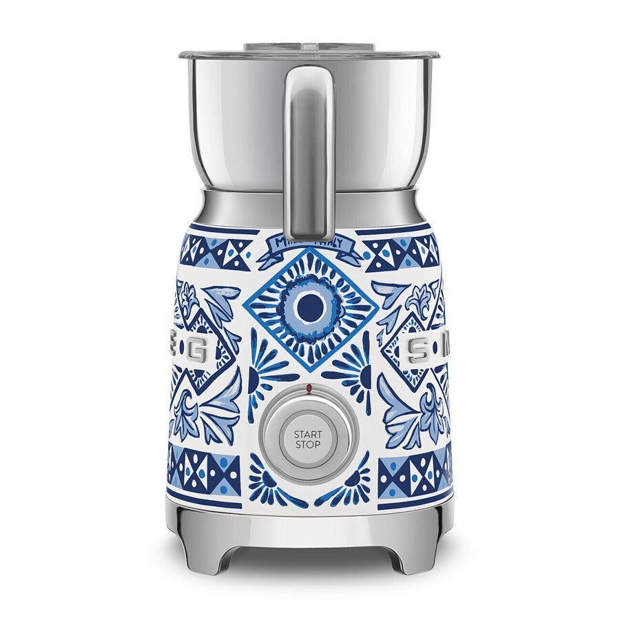 Smeg Dolce & Gabbana Milk Frother Blu Mediterraneo Induction 500W MFF01DGBEU