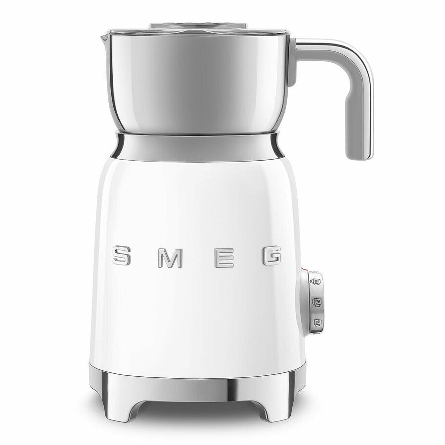 Smeg Milk Frother White Induction 500W 6 Programs Retro Style MFF11WHEU New