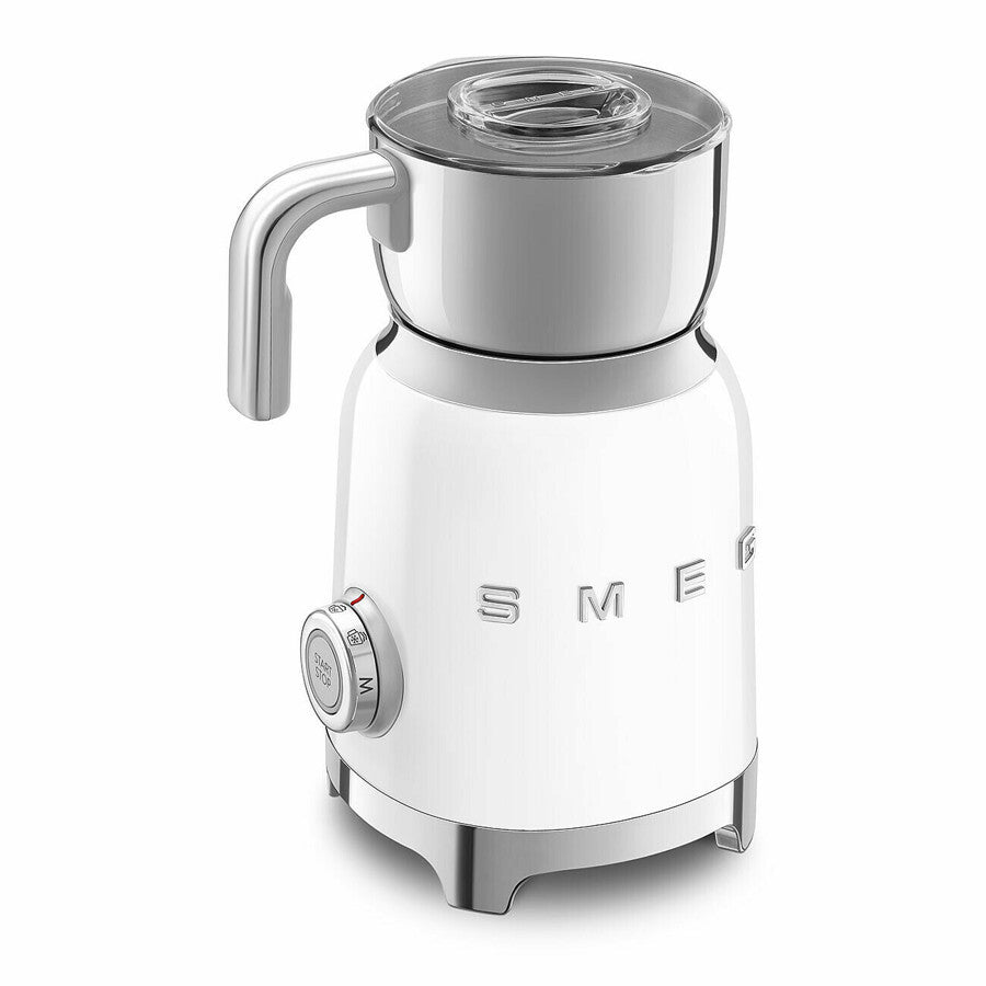 Smeg Milk Frother White Induction 500W 6 Programs Retro Style MFF11WHEU New
