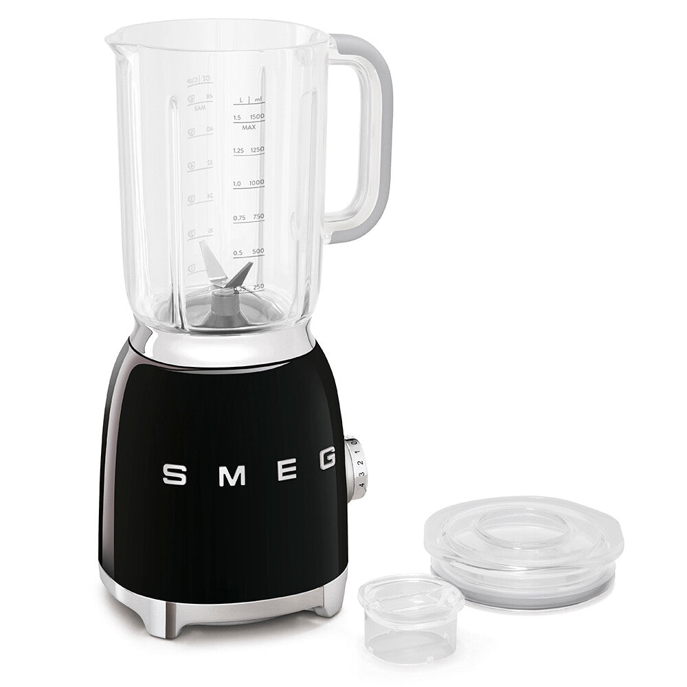 Smeg Blender BLF03 800W 1.5L Black Retro 50s Countertop Tritan Food Processor