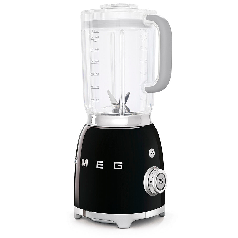 Smeg Blender BLF03 800W 1.5L Black Retro 50s Countertop Tritan Food Processor