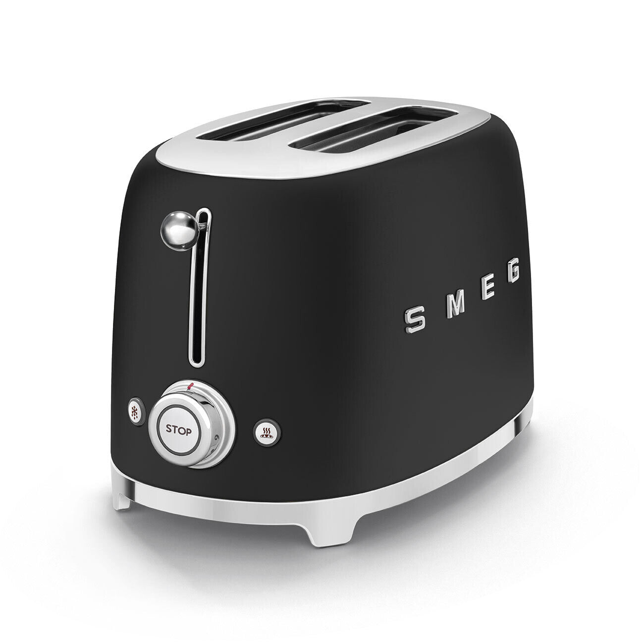Smeg 50s Retro Style 2 Slice Toaster 950W Matte Black TSF01BLMEU