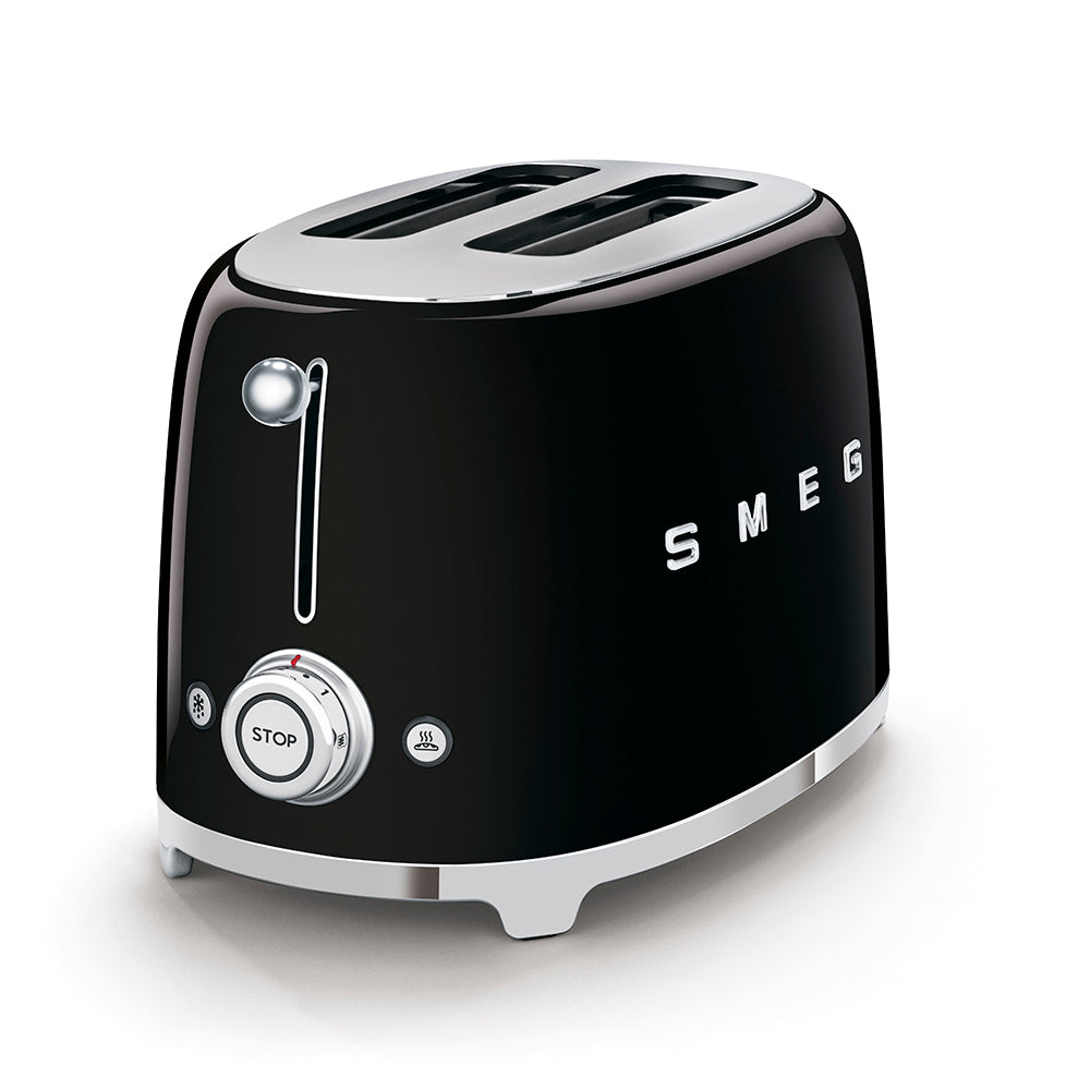 Smeg 50s Retro Style 2 Slice Toaster 950W Black TSF01BLEU
