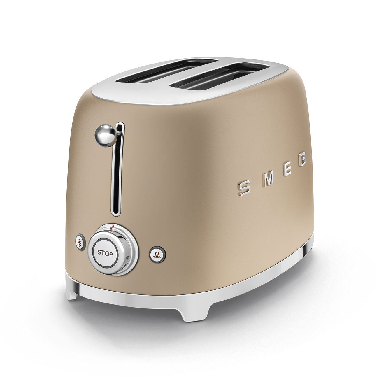 Smeg 50s Retro Style 2 Slice Toaster 950W Matte Champagne TSF01CHMEU