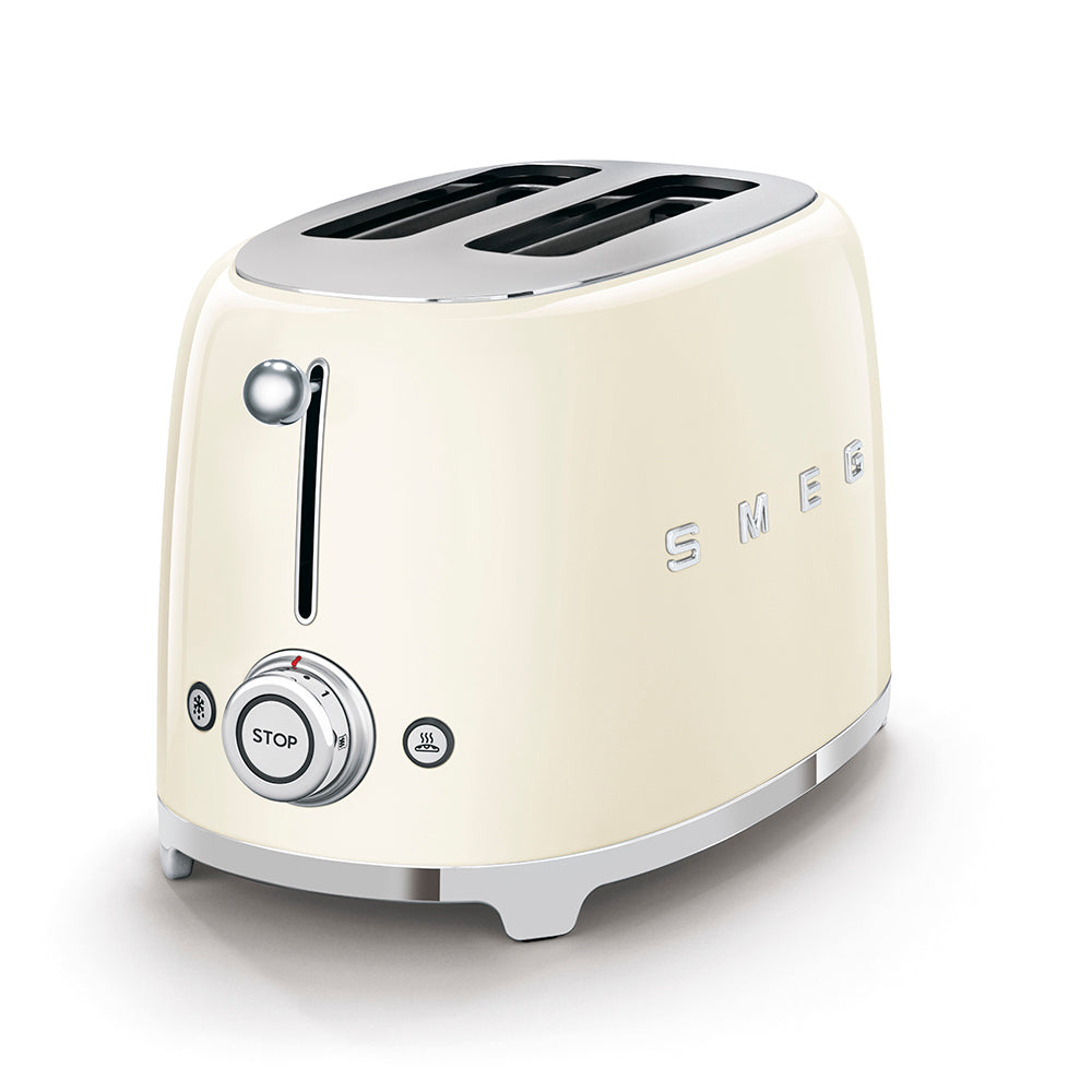 Smeg 50s Retro Style 2 Slice Toaster 950W Cream TSF01CREU