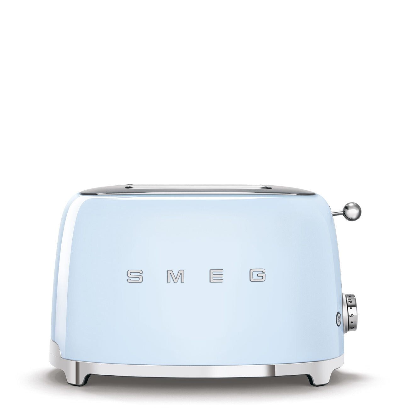 Smeg 2-Slice Toaster Pastel Blue 950W Retro 50s Style Wide Slot TSF01PBEU