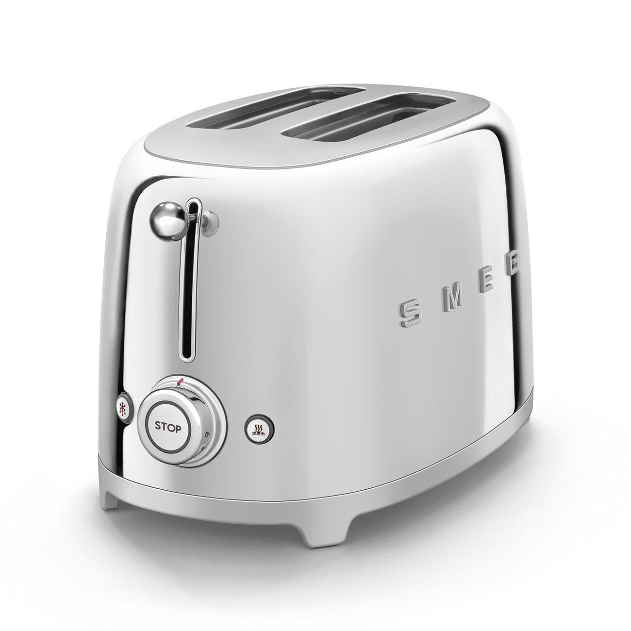 Smeg 2-Slice Toaster Stainless Steel 950W Retro 50s Style TSF01SSEU