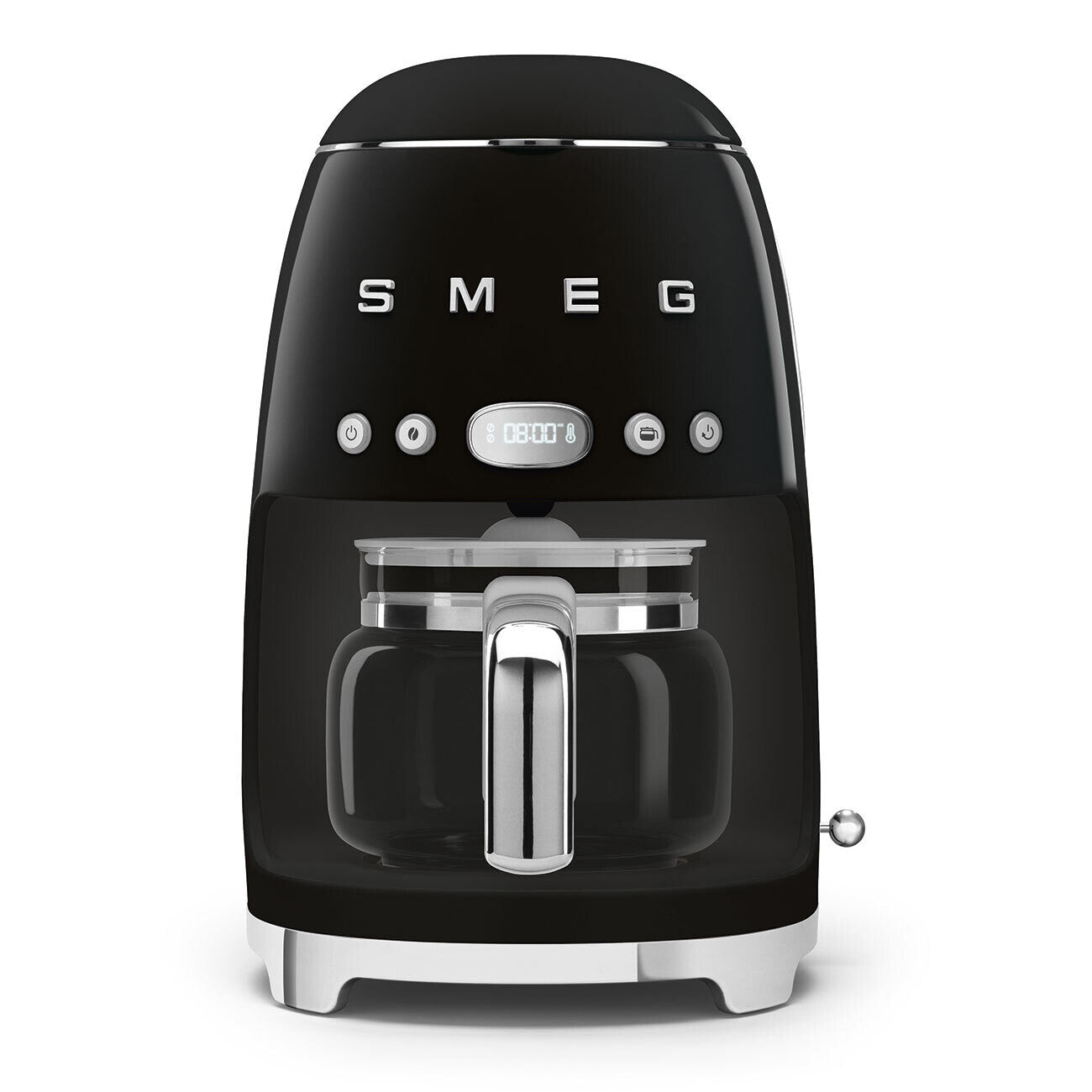 Smeg 50s Retro Style Drip Coffee Machine 10-Cup Black DCF02BLEU