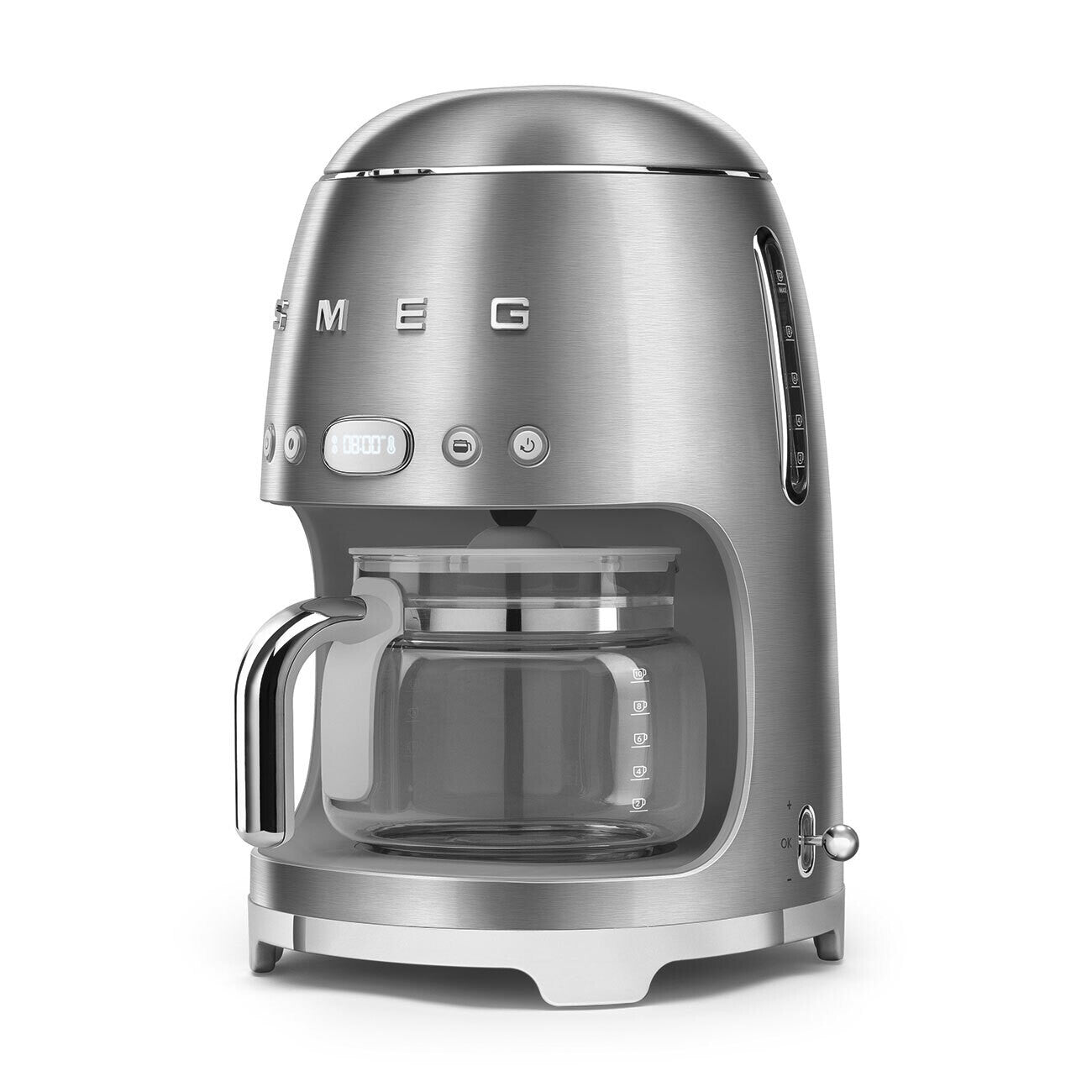 Smeg 50s Style Drip Coffee Machine Stainless Steel 10 Cup DCF02