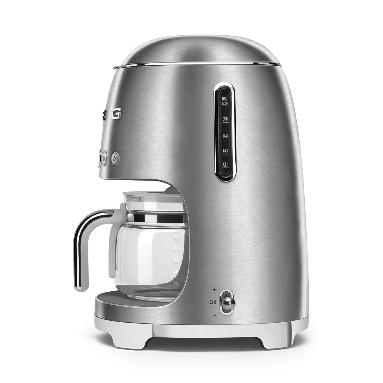 Smeg 50s Style Drip Coffee Machine Stainless Steel 10 Cup DCF02