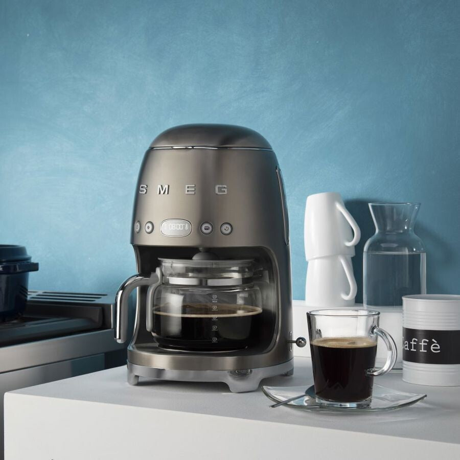 Smeg 50s Style Drip Coffee Machine Stainless Steel 10 Cup DCF02