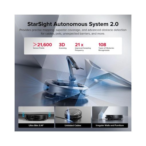 Roborock Saros Z70 Robot Vacuum Cleaner & Empty Wash Fill Dock