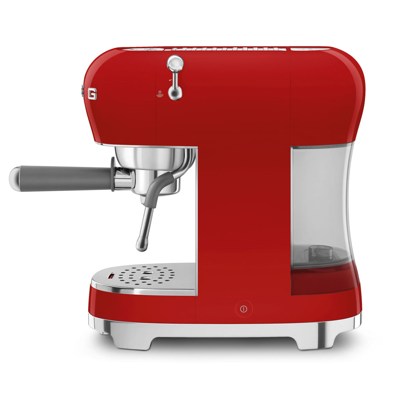 Smeg ECF02 Manual Espresso Coffee Machine 15 Bar Steam Wand Retro Red New