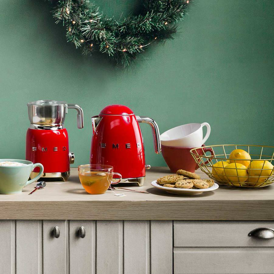 Smeg 50s Retro Style Induction Milk Frother 500W Red MFF11RDEU