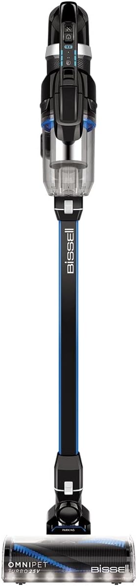 Bissell | OMNIPET Turbo Cordless Vacuum, Titanium and Blue Accents