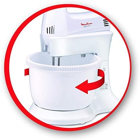 Moulinex Quickmix Hand Mixer With Rotating Stand-Bowl
