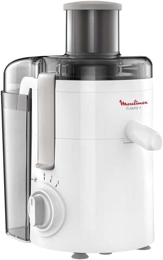 Moulinex Fruitelia Juice Extractor JU370127 – 350W, White, Plastic/Stainless Steel