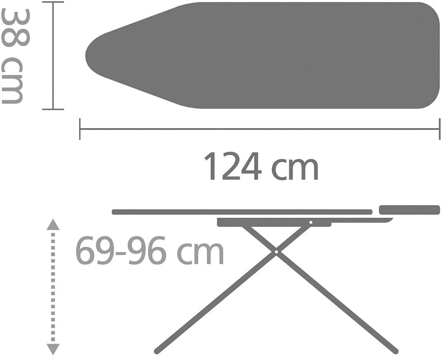 Brabantia Ironing Board B 124 x 38 cm – Abstract Leaves