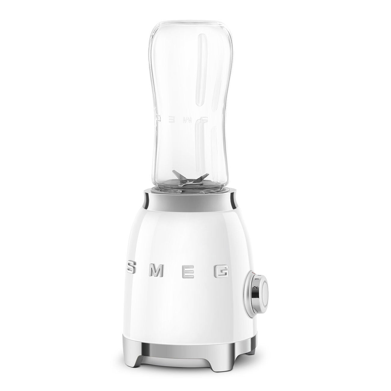 Smeg PBF01 Personal Blender 600ml Bottle-To-Go 300W Retro 50s Style White