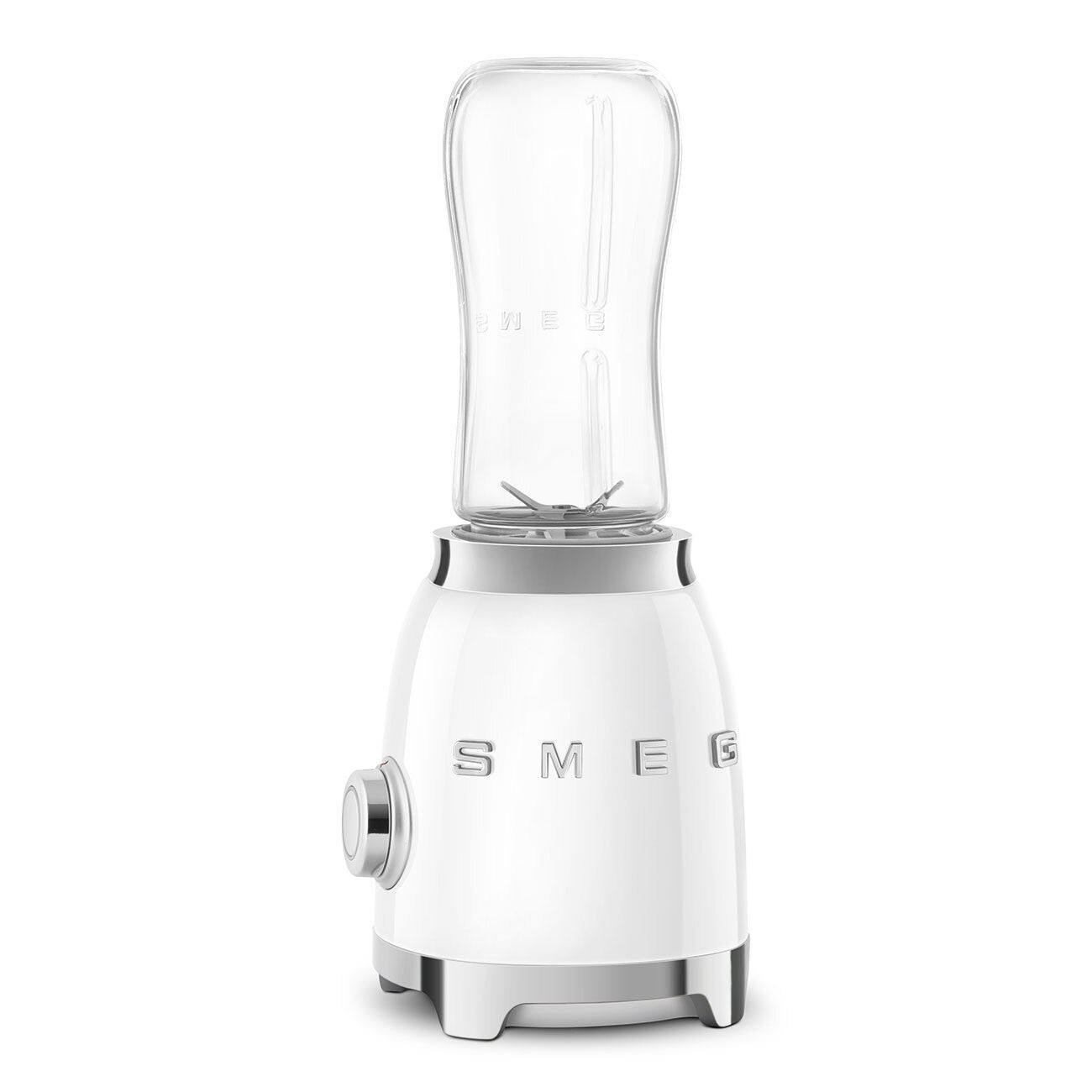 Smeg PBF01 Personal Blender 600ml Bottle-To-Go 300W Retro 50s Style White