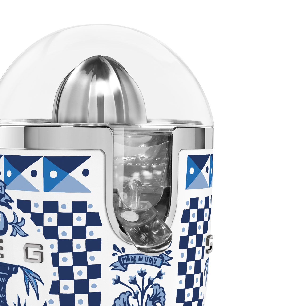 Smeg Dolce & Gabbana Citrus Juicer Blu Mediterraneo 70W 50's Style CJF01DGBEU