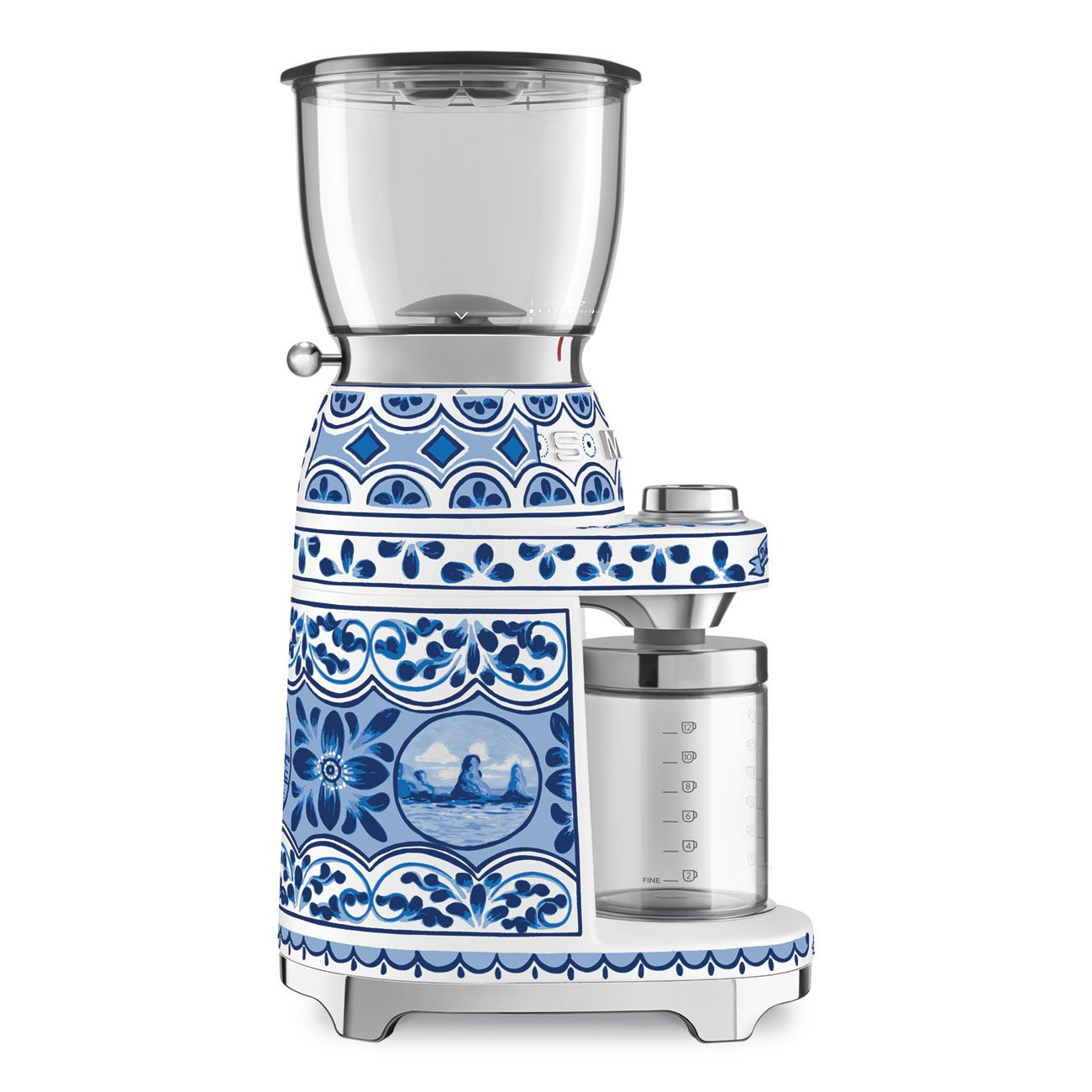 Smeg Dolce & Gabbana Coffee Grinder Blu Mediterraneo 30 Settings CGF01DGBEU