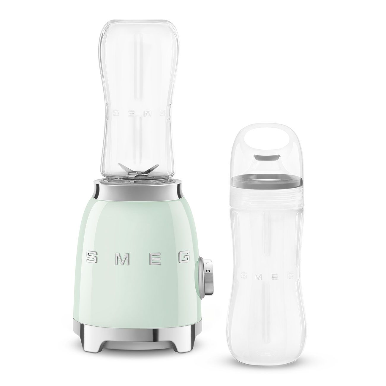 Smeg Personal Blender PBF01PGEU 300W 600ml Green Retro 50s Bottles To Go Box