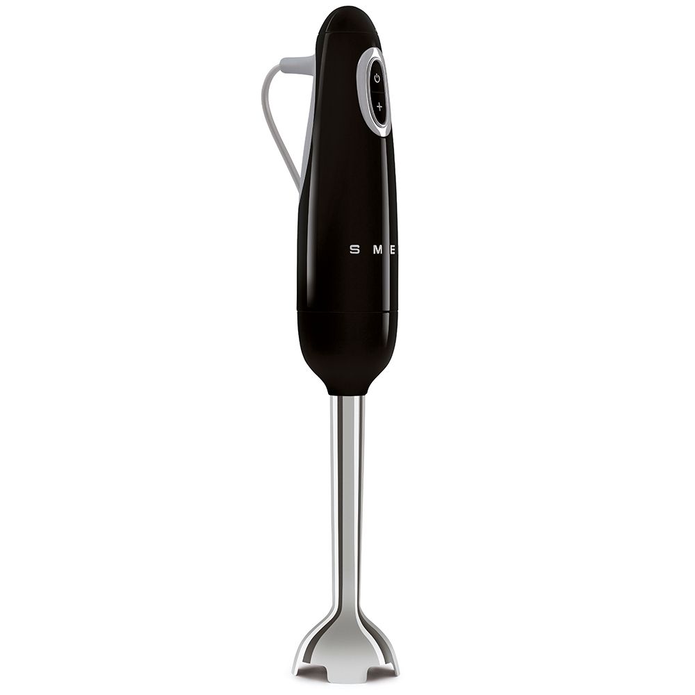 Smeg 50s Retro Style Hand Blender 700W Accessories Set Black HBF03BLEU