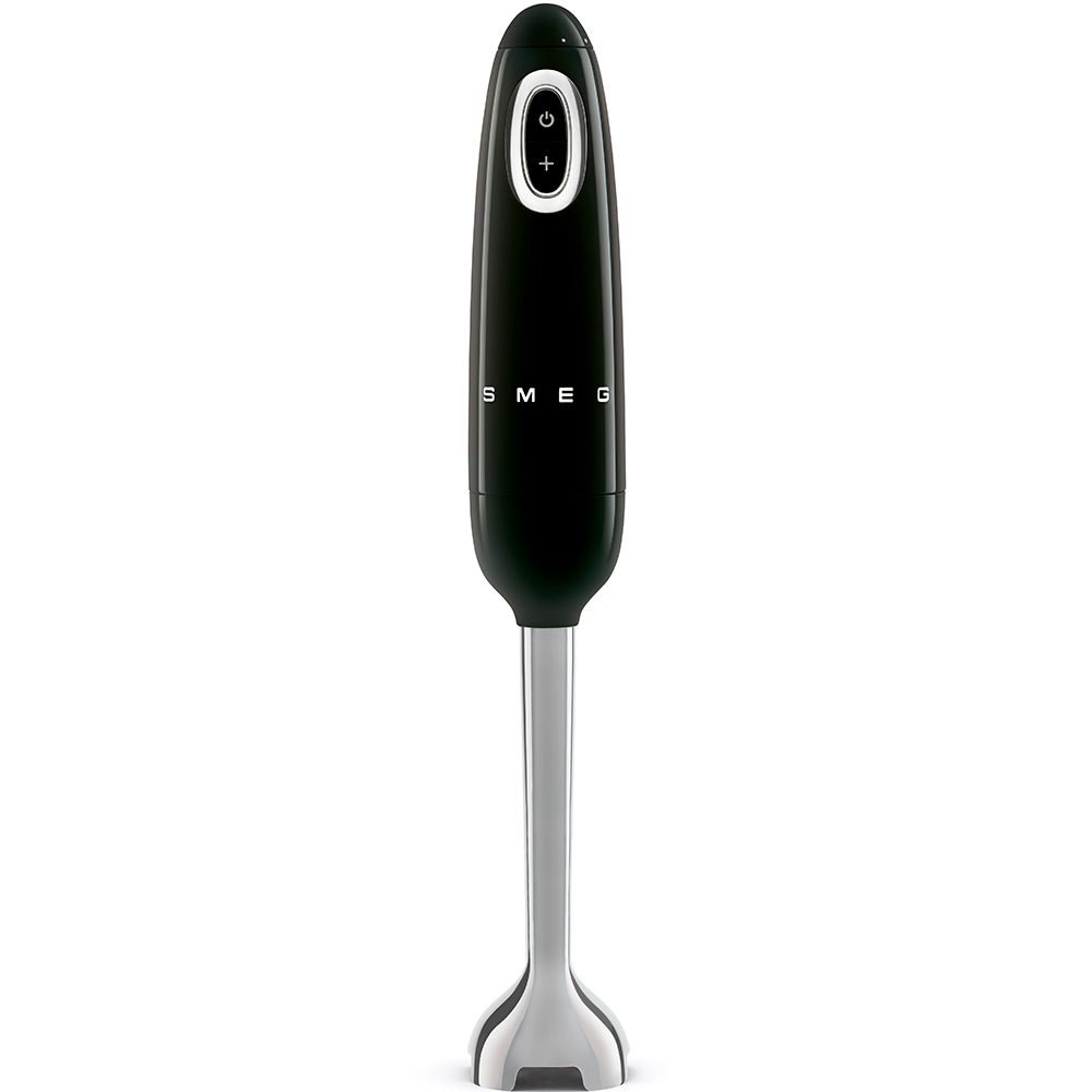 Smeg 50s Retro Style Hand Blender 700W Accessories Set Black HBF03BLEU