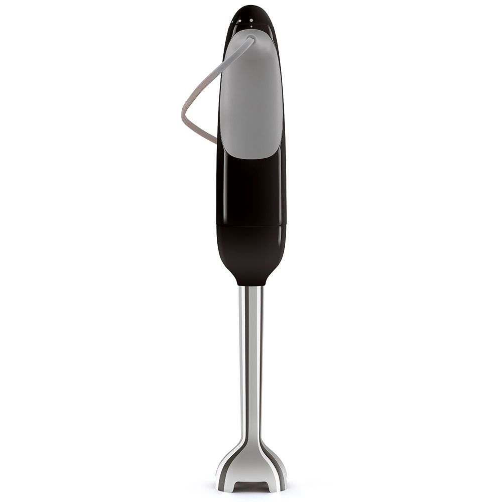 Smeg 50s Retro Style Hand Blender 700W Accessories Set Black HBF03BLEU