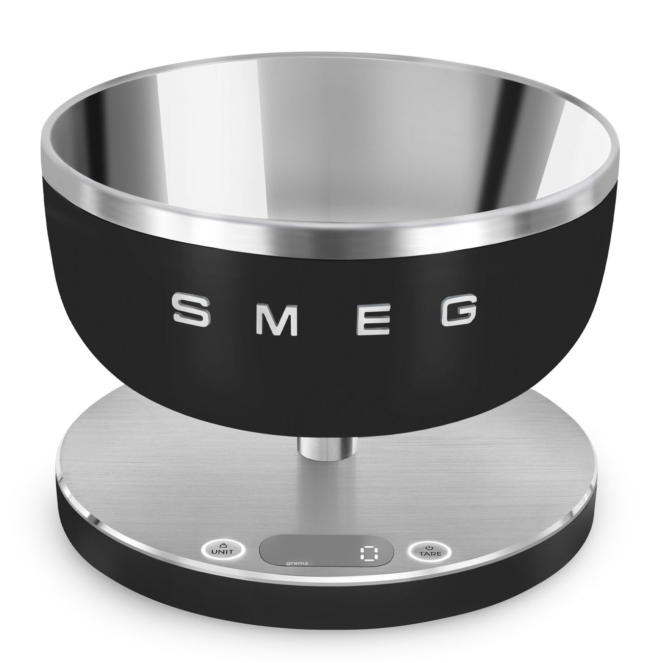 Smeg Retro Kitchen Scale KSC01 Digital USB Rechargeable Bowl Matte Black