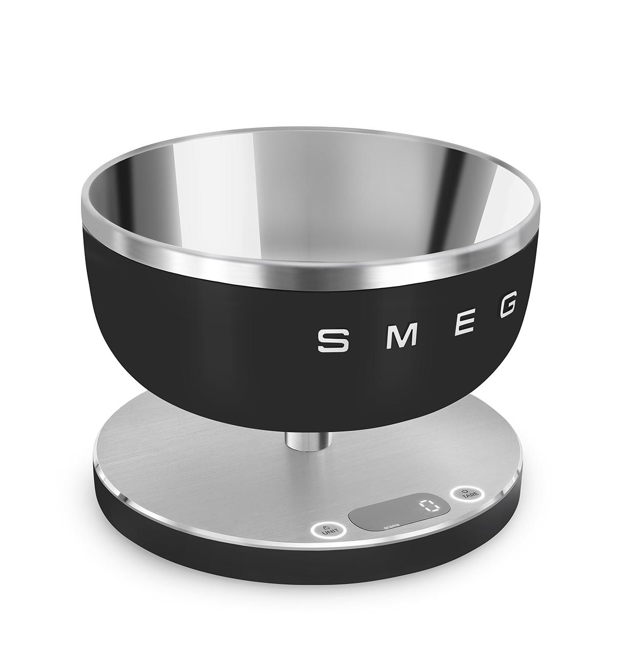 Smeg Retro Kitchen Scale KSC01 Digital USB Rechargeable Bowl Matte Black