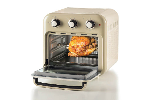 Ariete Vintage Air Fryer Oven 16L 1400W Rotisserie Healthy Fryer Retro