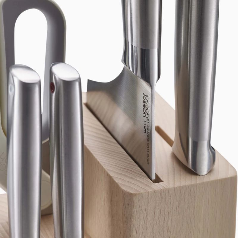 Joseph Joseph Elevate™ Fusion 5-Piece Knife & Scissor Set With Beechwood Block